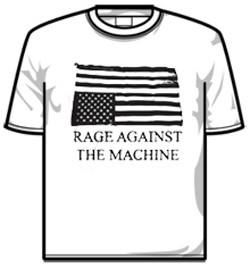 Rage Against The Machine Tshirt - Wrecked Flag