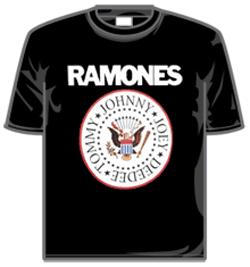 The Ramones Tshirt - Full Colour Eagle