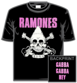 The Ramones Tshirt - Gabba Gabba Skull