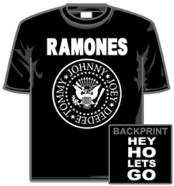 The Ramones Tshirt - Hey Ho