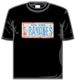 The Ramones Tshirt - License Plate