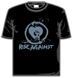 Rise Against Tshirt - Heart Fist