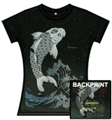 Tattoo Fashion Tshirt - Oriental Carp Water