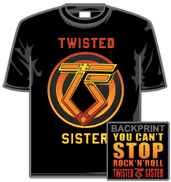Twisted Sister Tshirt - Cant Stop Rock